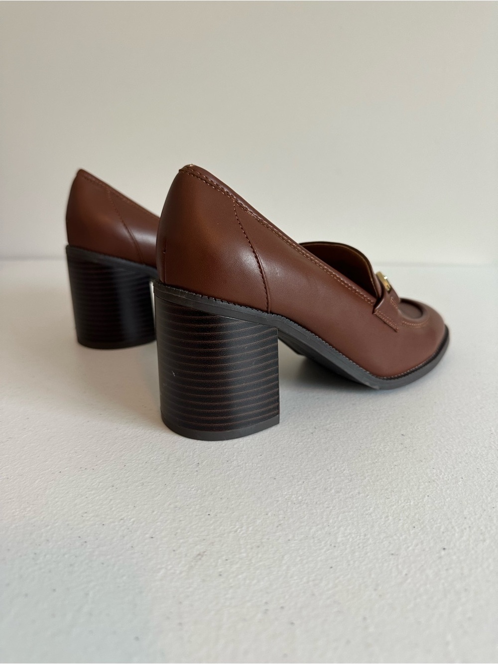 Women’s 7.5 Nine West Koolo 3 Chocolate Brown Loafers Shoes - Picture 6 of 10
